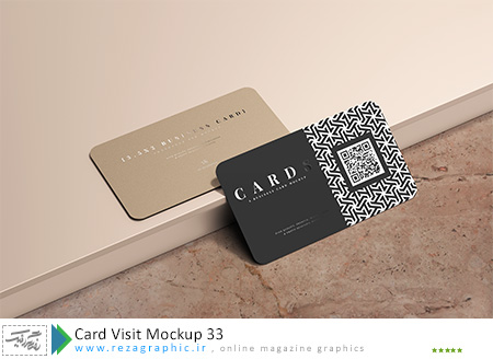 طرح لایه باز پیش نمایش کارت ویزیت – Card Visit Mockup 33